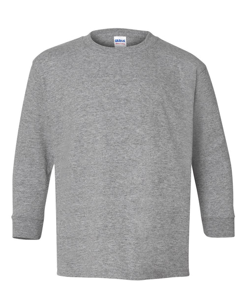 Youth Long Sleeve T-Shirt in Sport Grey - flat front