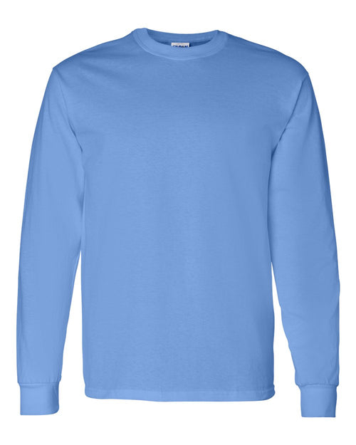 Unisex Long Sleeve T-Shirt in Carolina Blue - flat front