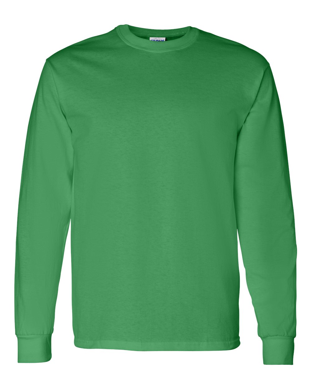 Unisex Long Sleeve T-Shirt in Irish Green - flat front
