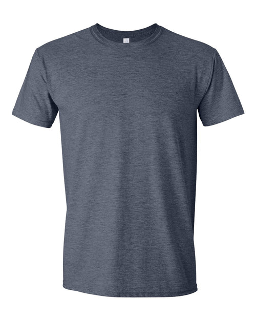 Unisex T-Shirt in Heather Navy - flat front
