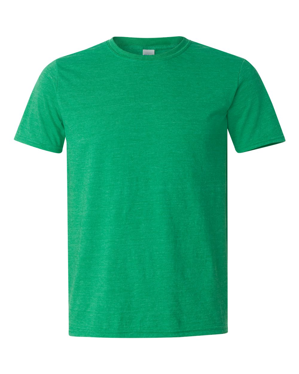 Unisex T-Shirt in Heather Irish Green - flat front
