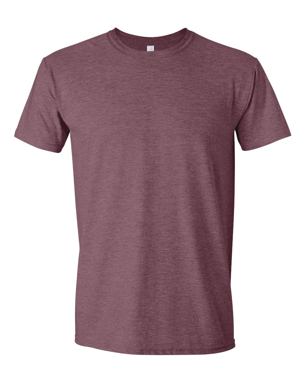 Unisex T-Shirt in Heather Maroon - flat front