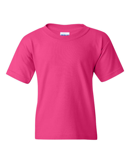 Youth T-Shirt in Heliconia - flat front