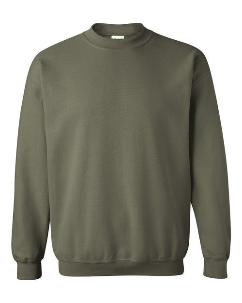 Unisex Heavy Blend™ Crewneck Sweatshirt in Military Green - flat front