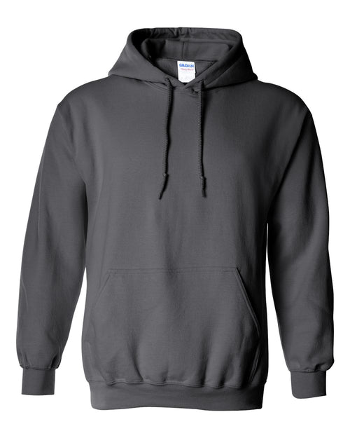 Unisex Heavy Blend™ Hooded Sweatshirt in Charcoal - flat front