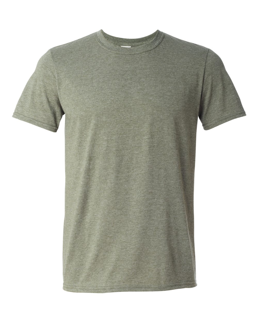 Unisex T-Shirt in Heather Military Green - flat front