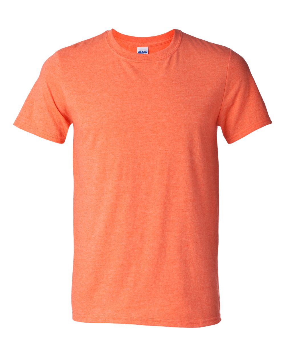 Unisex T-Shirt in Heather Orange - flat front