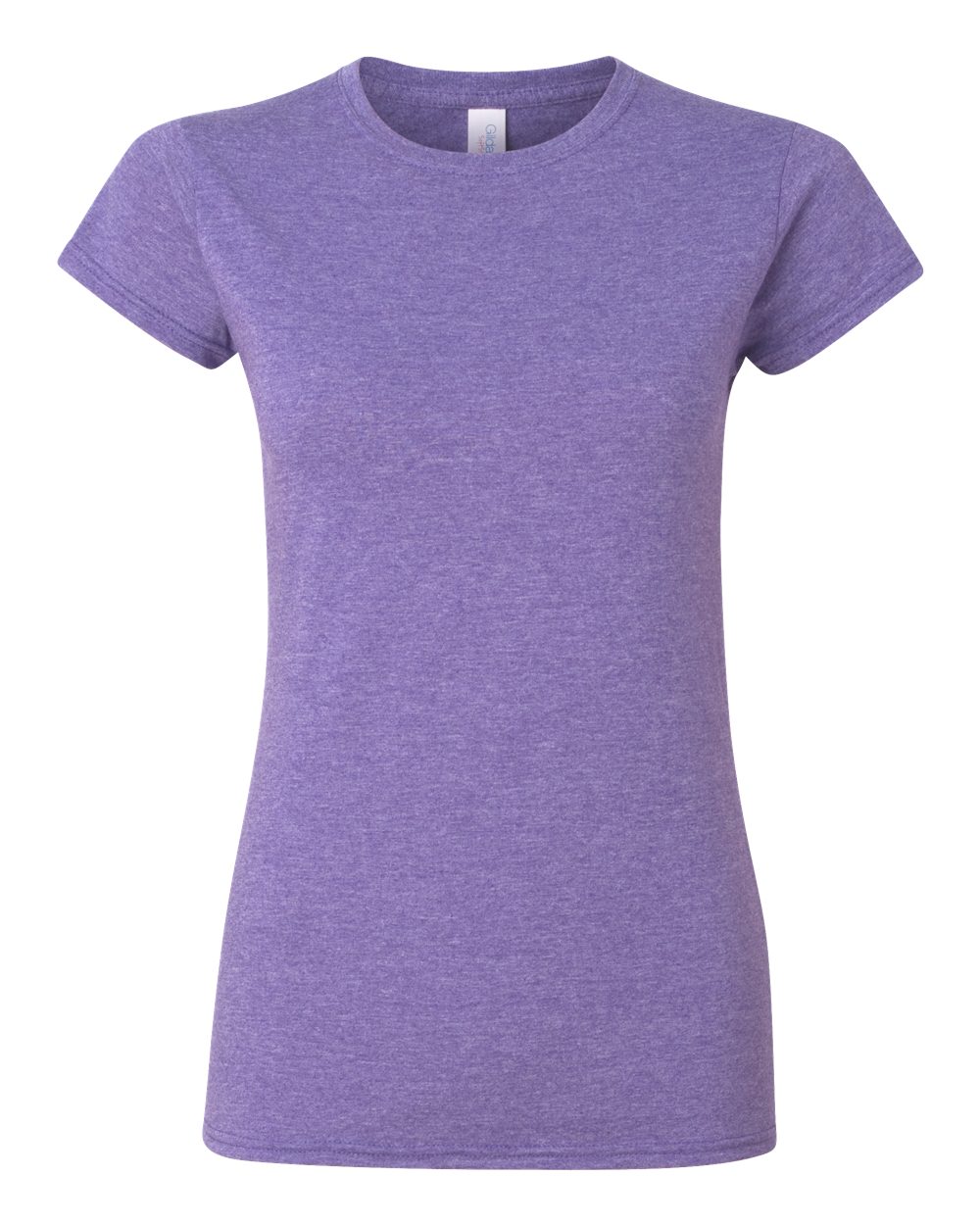 Women's T-Shirt in Heather Purple - flat front