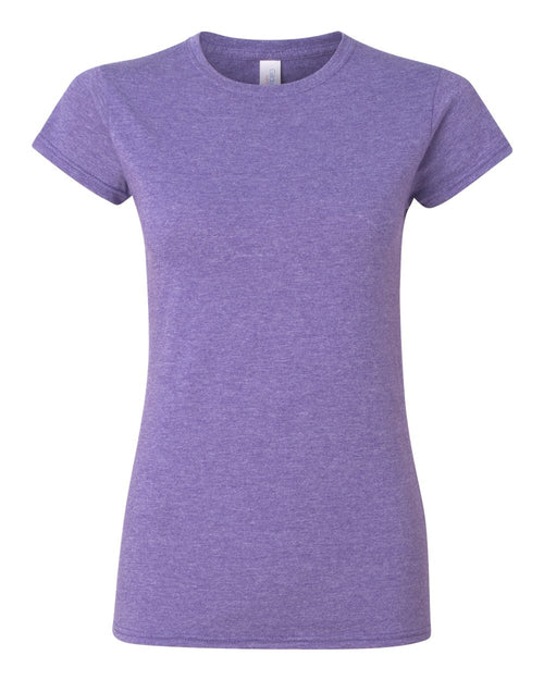 Women's T-Shirt in Heather Purple - flat front