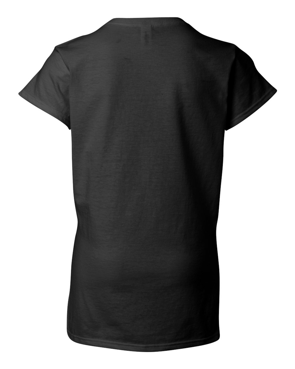 Women's Softstyle® V-Neck T-Shirt flat back