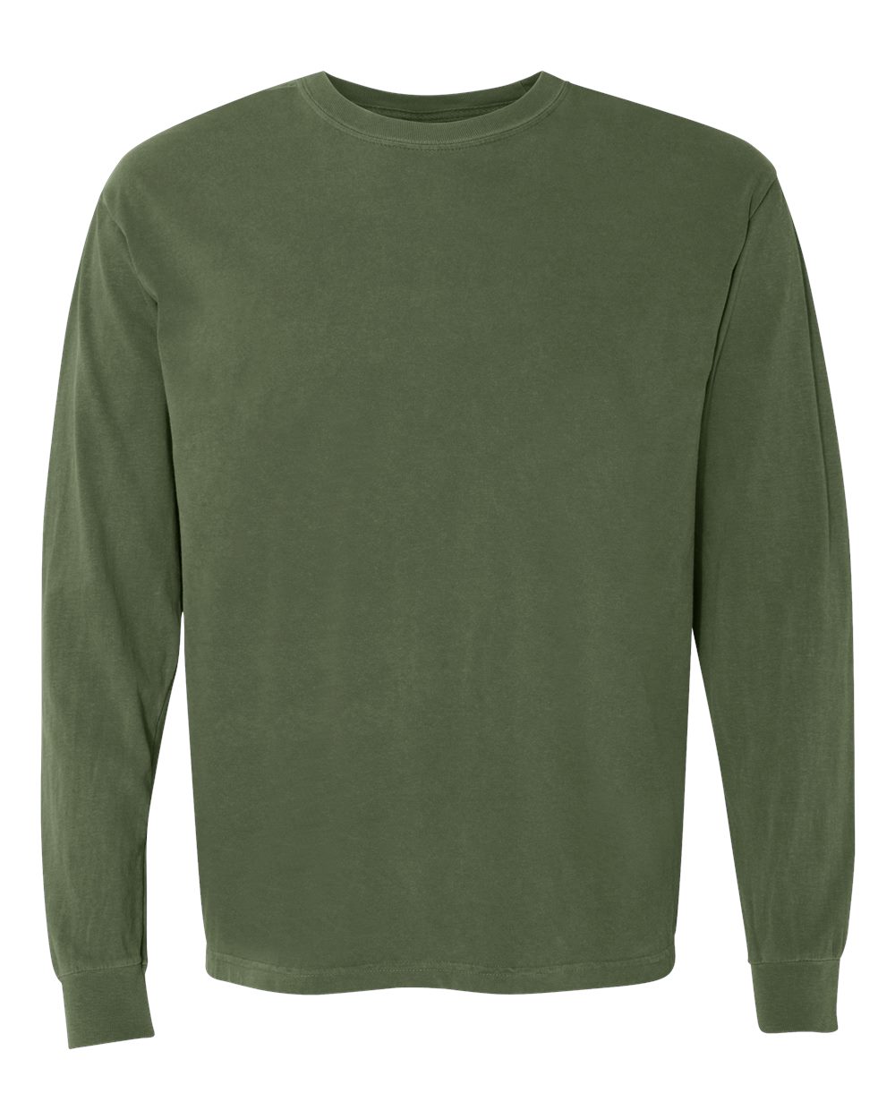 Unisex Long Sleeve T-Shirt in Hemp - flat front