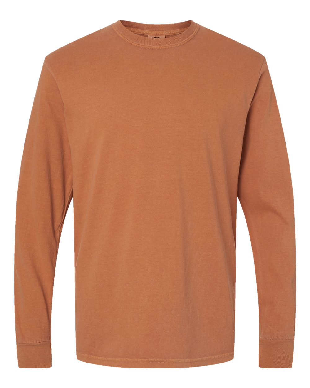Unisex Long Sleeve T-Shirt in Yam - flat front