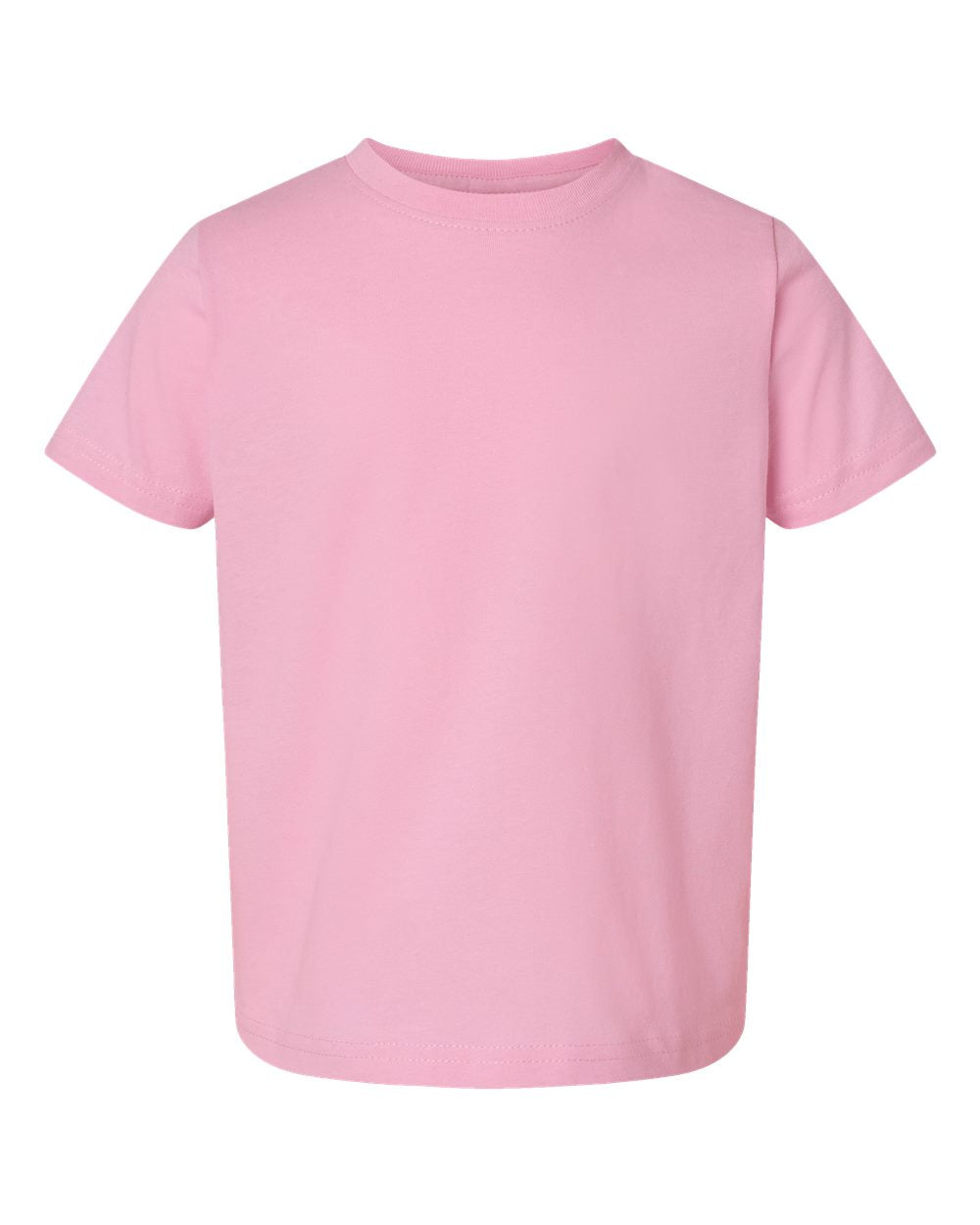 Toddler Fine Jersey Tee in Pink - flat front