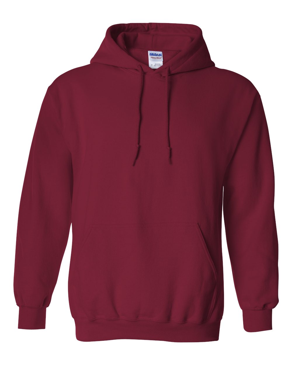 Unisex Heavy Blend™ Hooded Sweatshirt in Cardinal Red - flat front