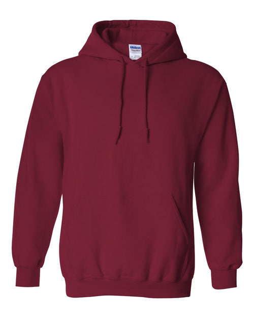 Unisex Heavy Blend™ Hooded Sweatshirt in Cardinal Red - flat front