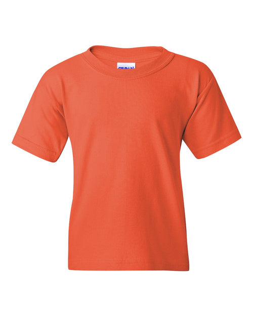 Youth T-Shirt in Coral Silk - flat front