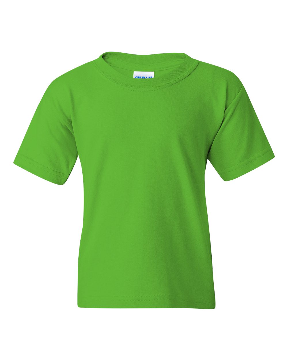 Youth T-Shirt in Electric Green - flat front