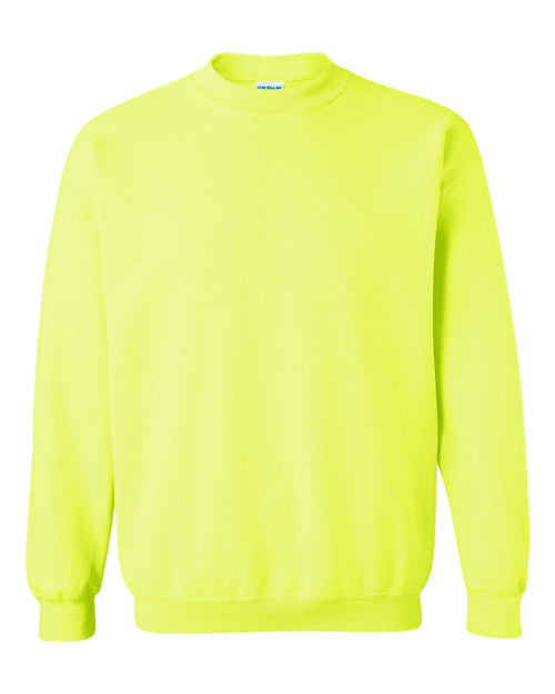 Unisex Heavy Blend™ Crewneck Sweatshirt in Safety Green - flat front