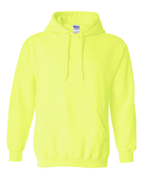 Unisex Heavy Blend™ Hooded Sweatshirt in Safety Green - flat front