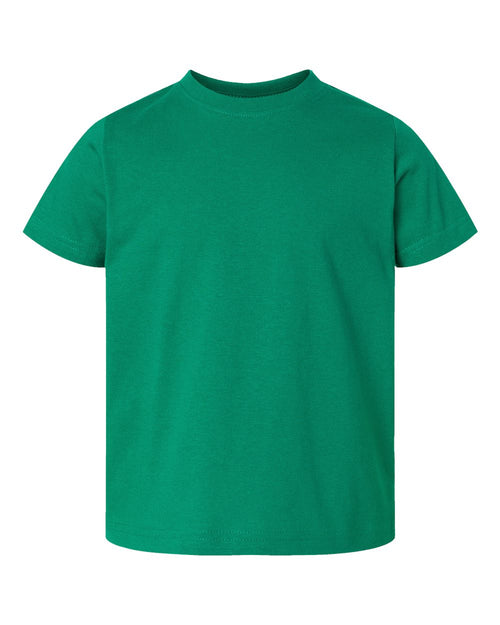 Toddler Fine Jersey Tee in Kelly - flat front