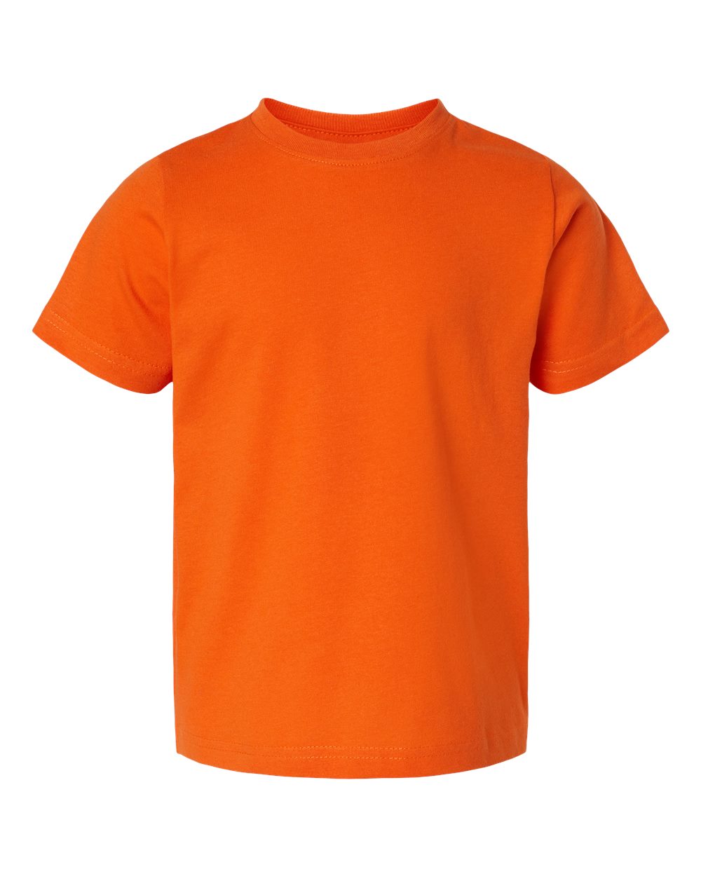 Toddler Fine Jersey Tee in Orange - flat front