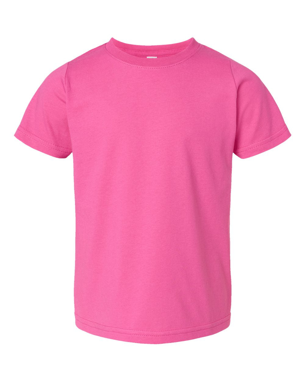 Toddler Fine Jersey Tee in Raspberry - flat front