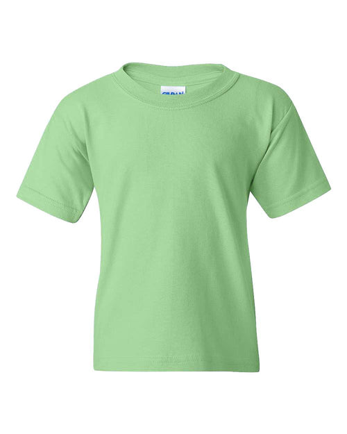 Youth T-Shirt in Mint Green - flat front