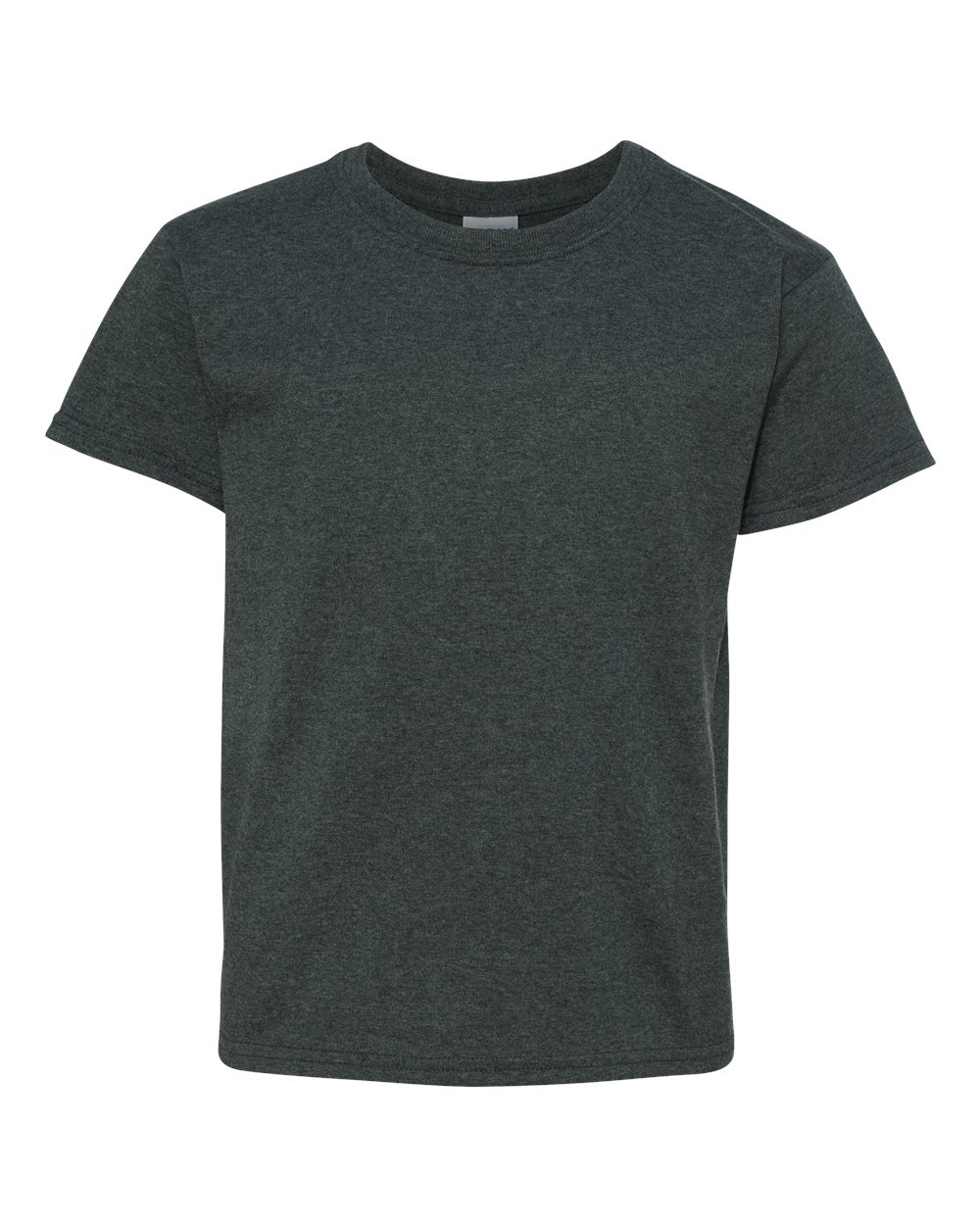 Youth T-Shirt in Dark Heather - flat front