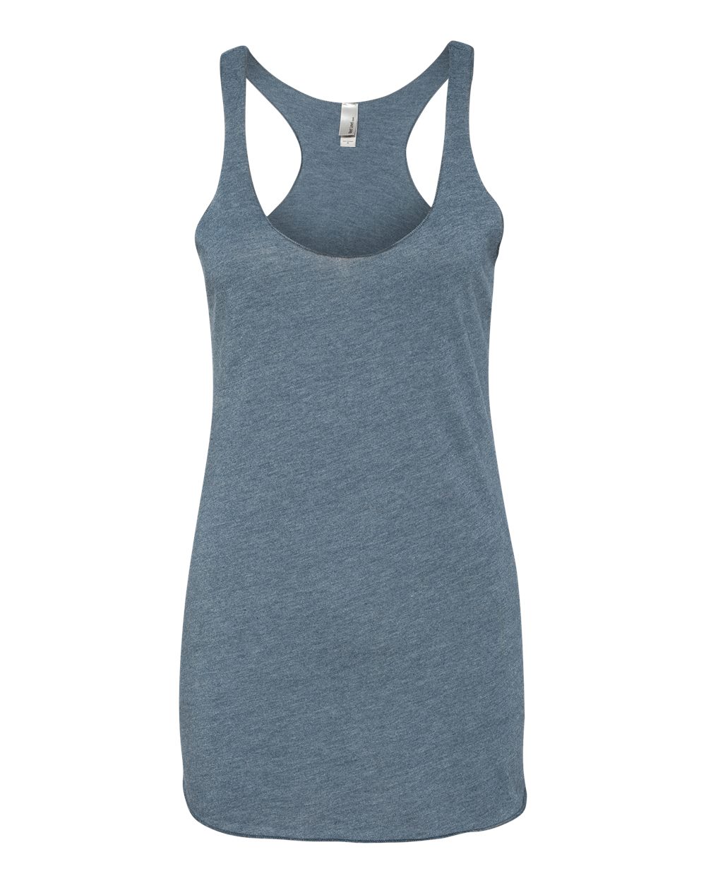 Women's Triblend Racerback Tank in Indigo - flat front