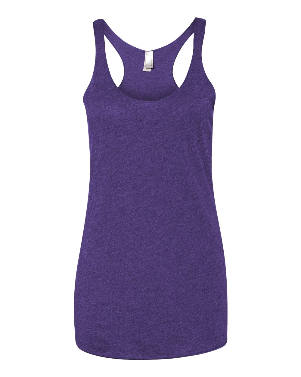 Women's Triblend Racerback Tank in Purple Rush - flat front