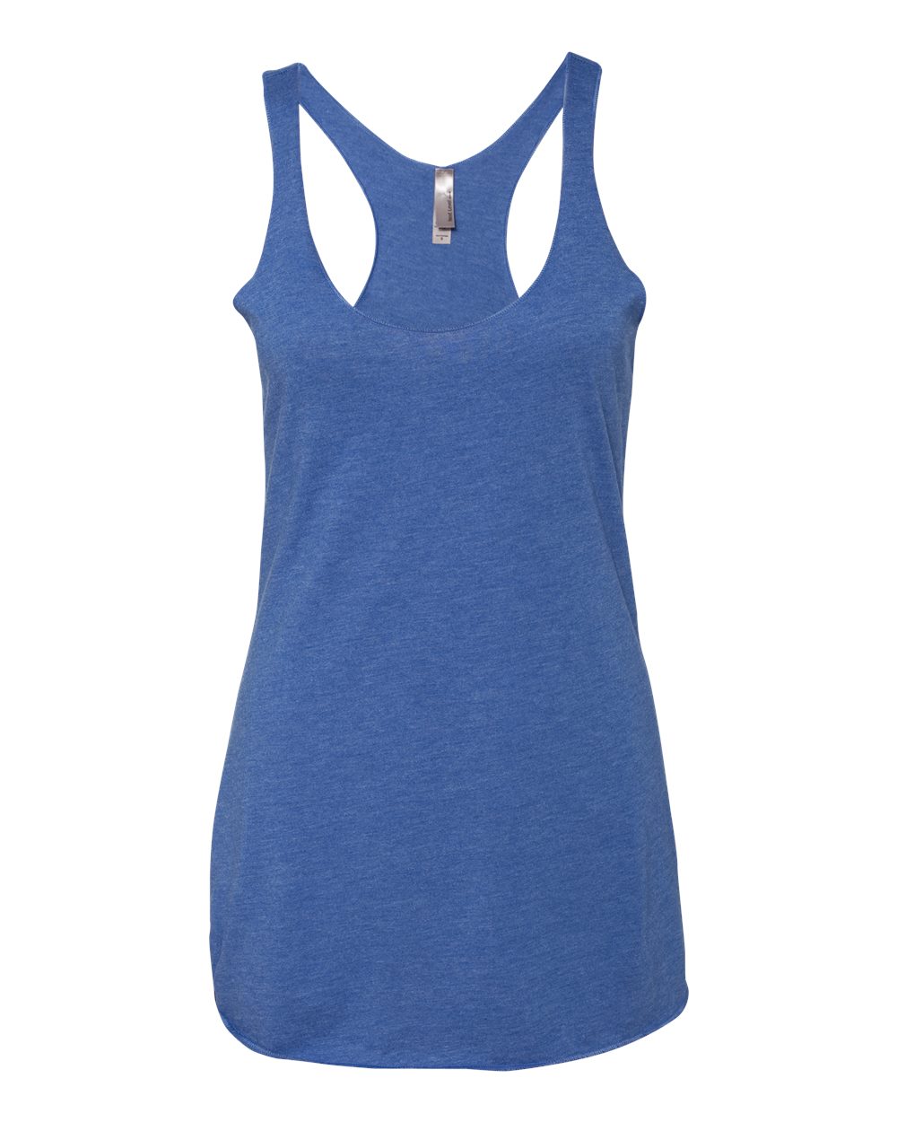 Women's Triblend Racerback Tank in Vintage Royal - flat front