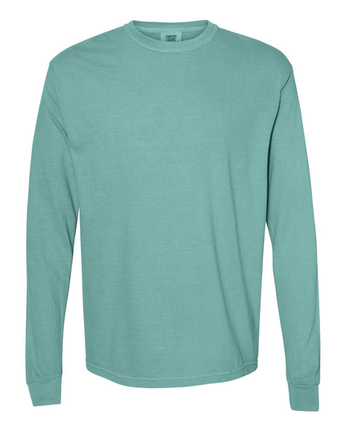 Unisex Long Sleeve T-Shirt in Seafoam - flat front