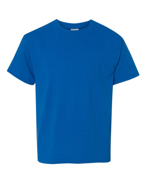 Youth T-Shirt in Neon Blue - flat front