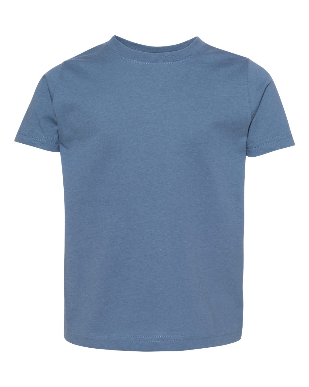 Toddler Fine Jersey Tee in Indigo - flat front