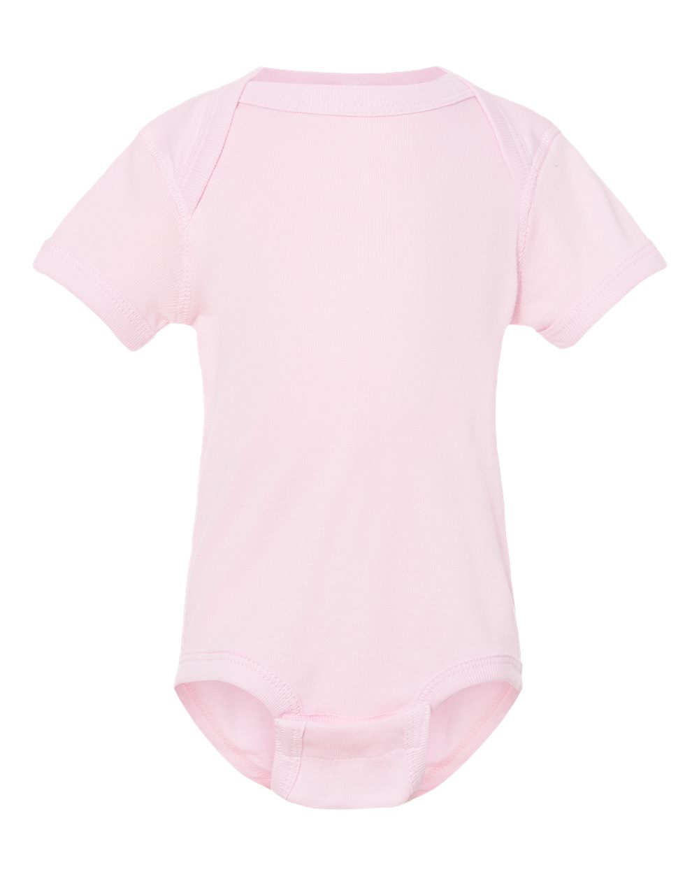Infant Baby Rib Bodysuit in Ballerina - flat front