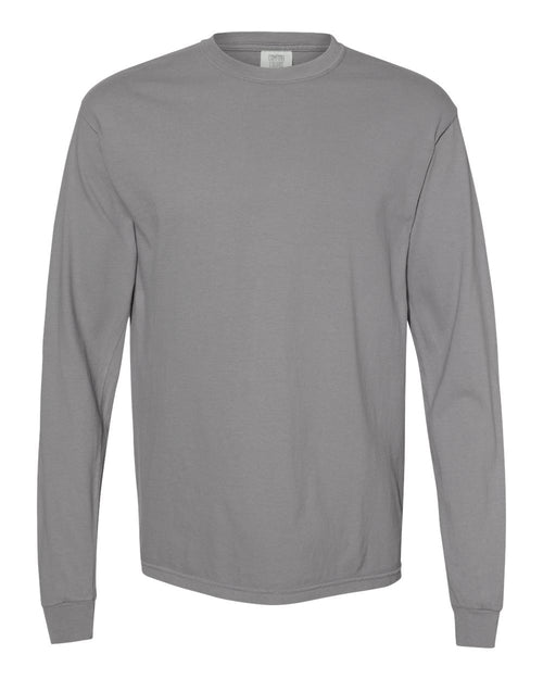 Unisex Long Sleeve T-Shirt in Granite - flat front