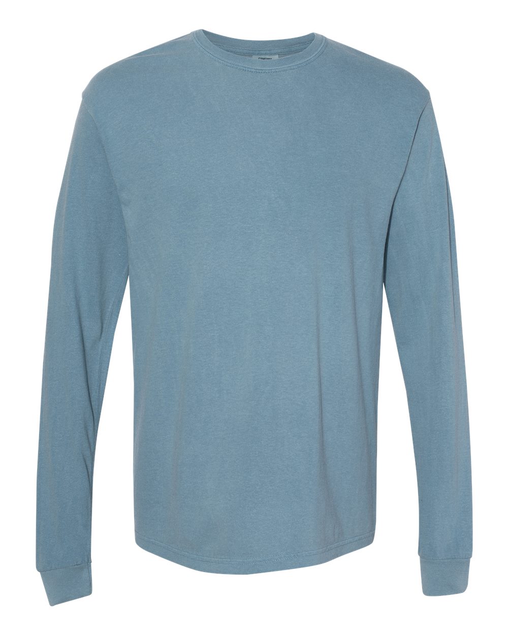 Unisex Long Sleeve T-Shirt in Ice Blue - flat front