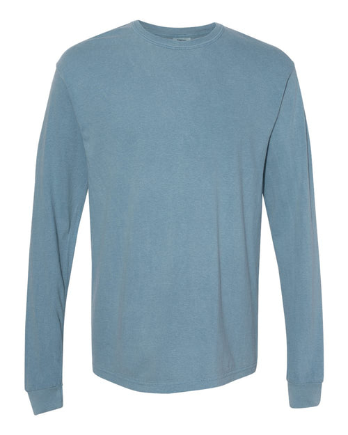 Unisex Long Sleeve T-Shirt in Ice Blue - flat front