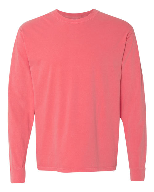 Unisex Long Sleeve T-Shirt in Watermelon - flat front