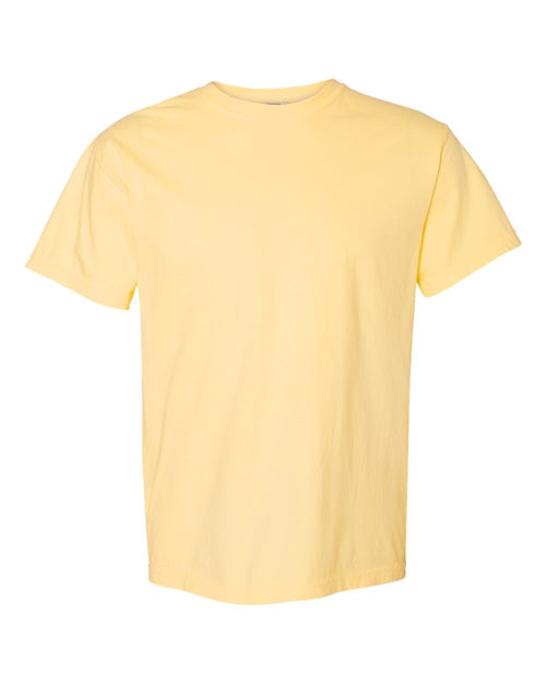 Unisex T-Shirt in Butter - flat front