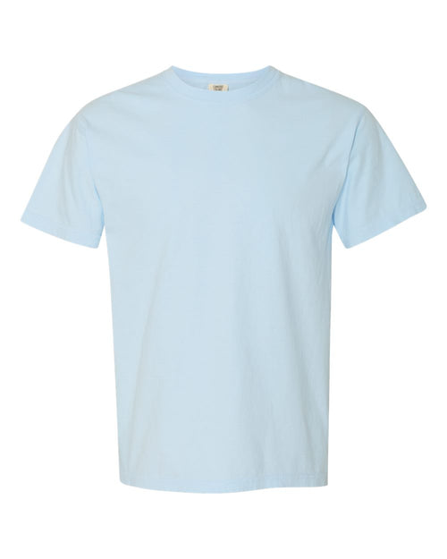 Unisex T-Shirt in Chambray - flat front