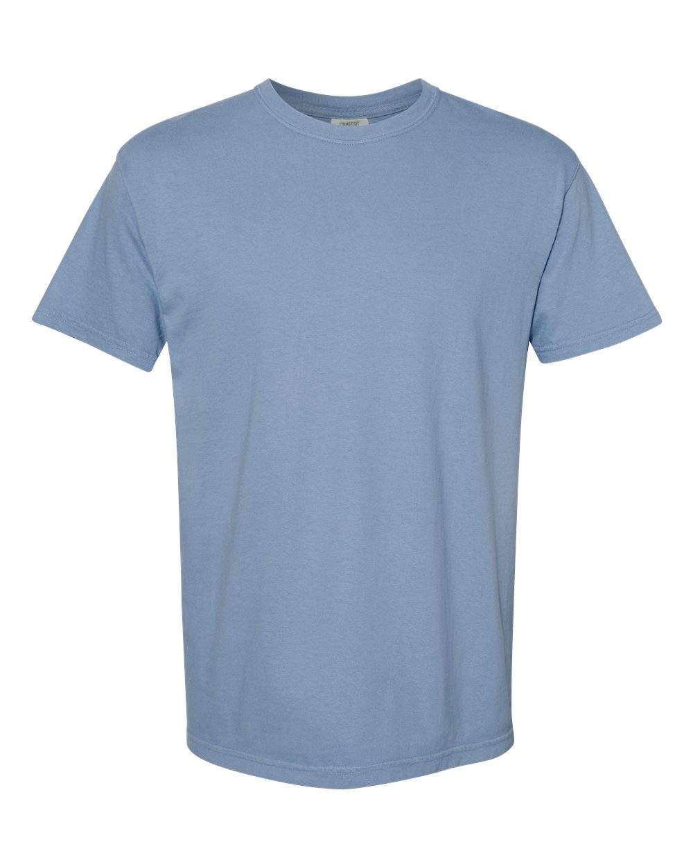 Unisex T-Shirt in Washed Denim - flat front