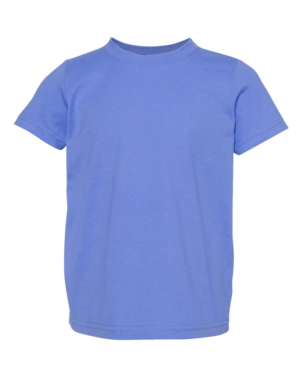 Toddler Fine Jersey Tee in Carolina Blue - flat front