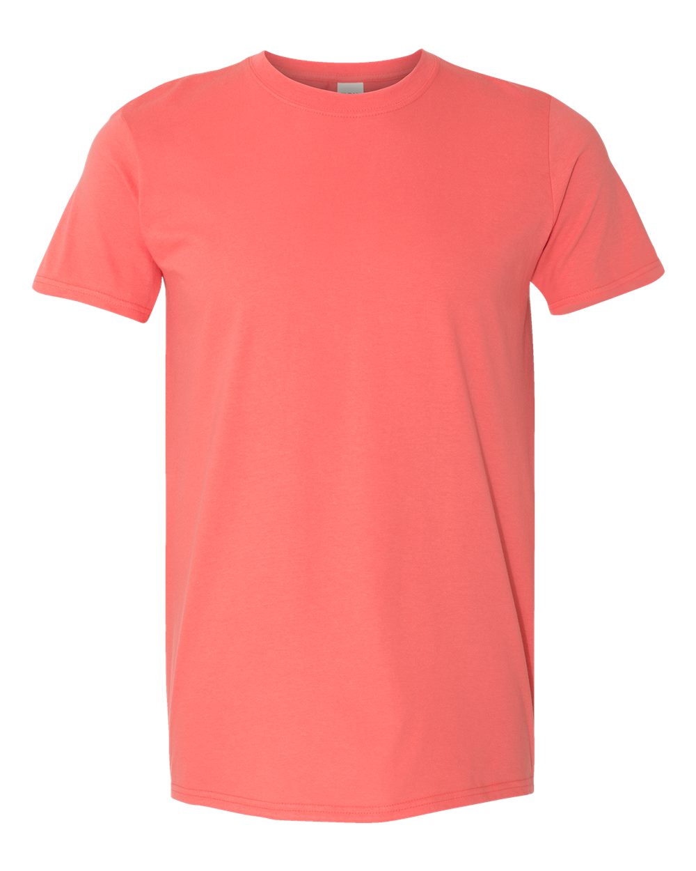 Unisex T-Shirt in Coral Silk - flat front