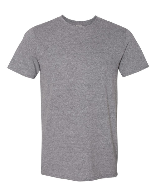 Unisex T-Shirt in Graphite Heather - flat front