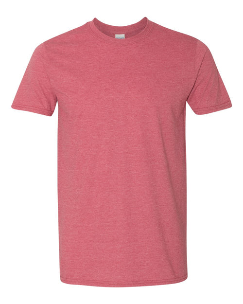 Unisex T-Shirt in Heather Cardinal Red - flat front