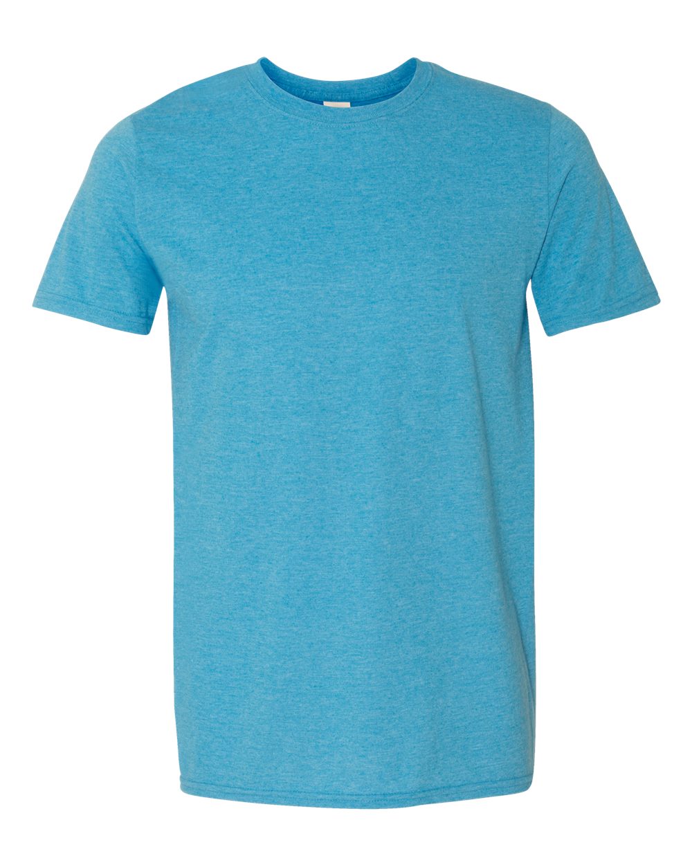 Unisex T-Shirt in Heather Sapphire - flat front