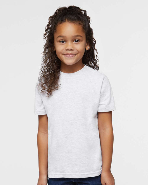 Toddler Fine Jersey Tee on model, front
