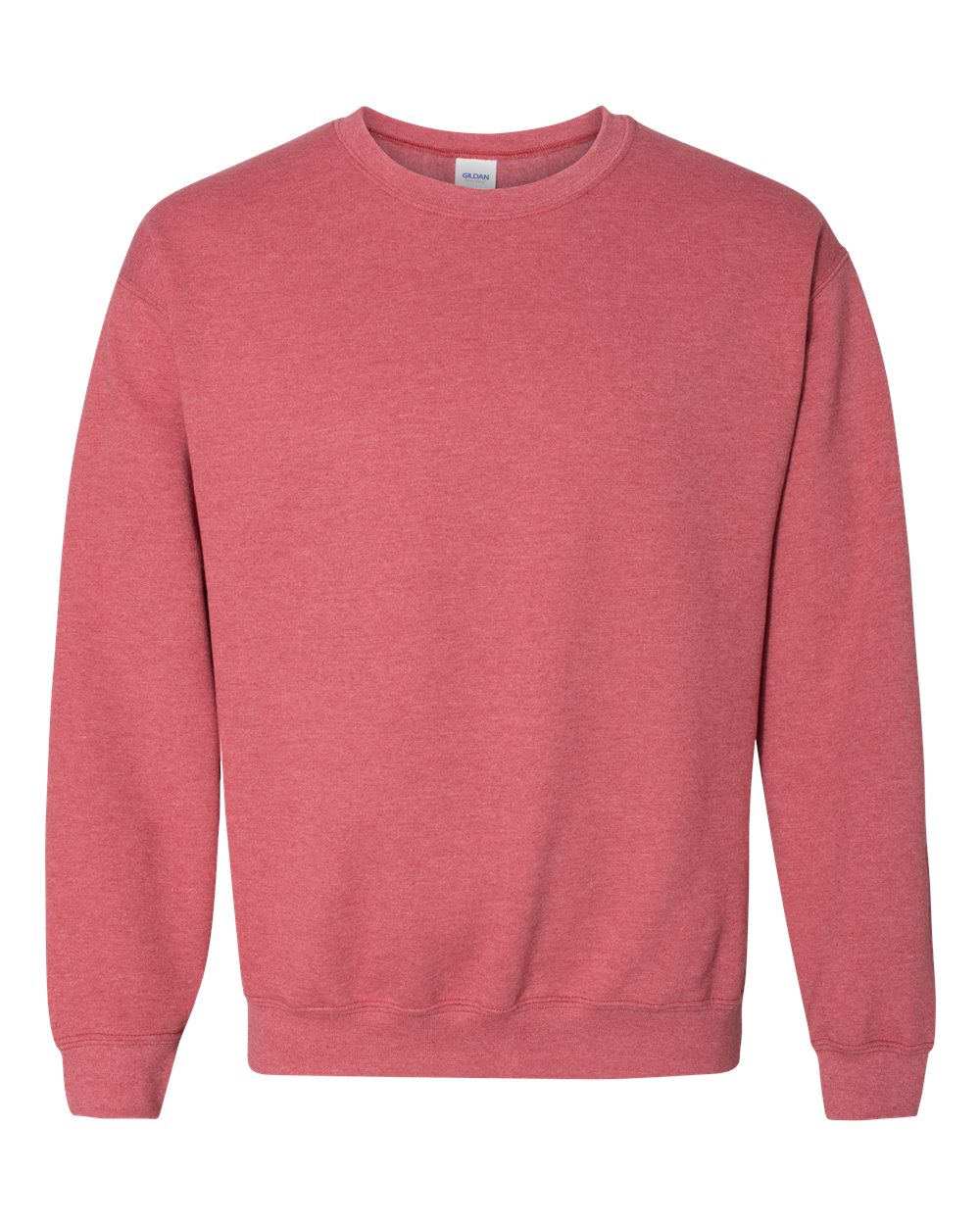 Unisex Heavy Blend™ Crewneck Sweatshirt in Heather Scarlet Red - flat front