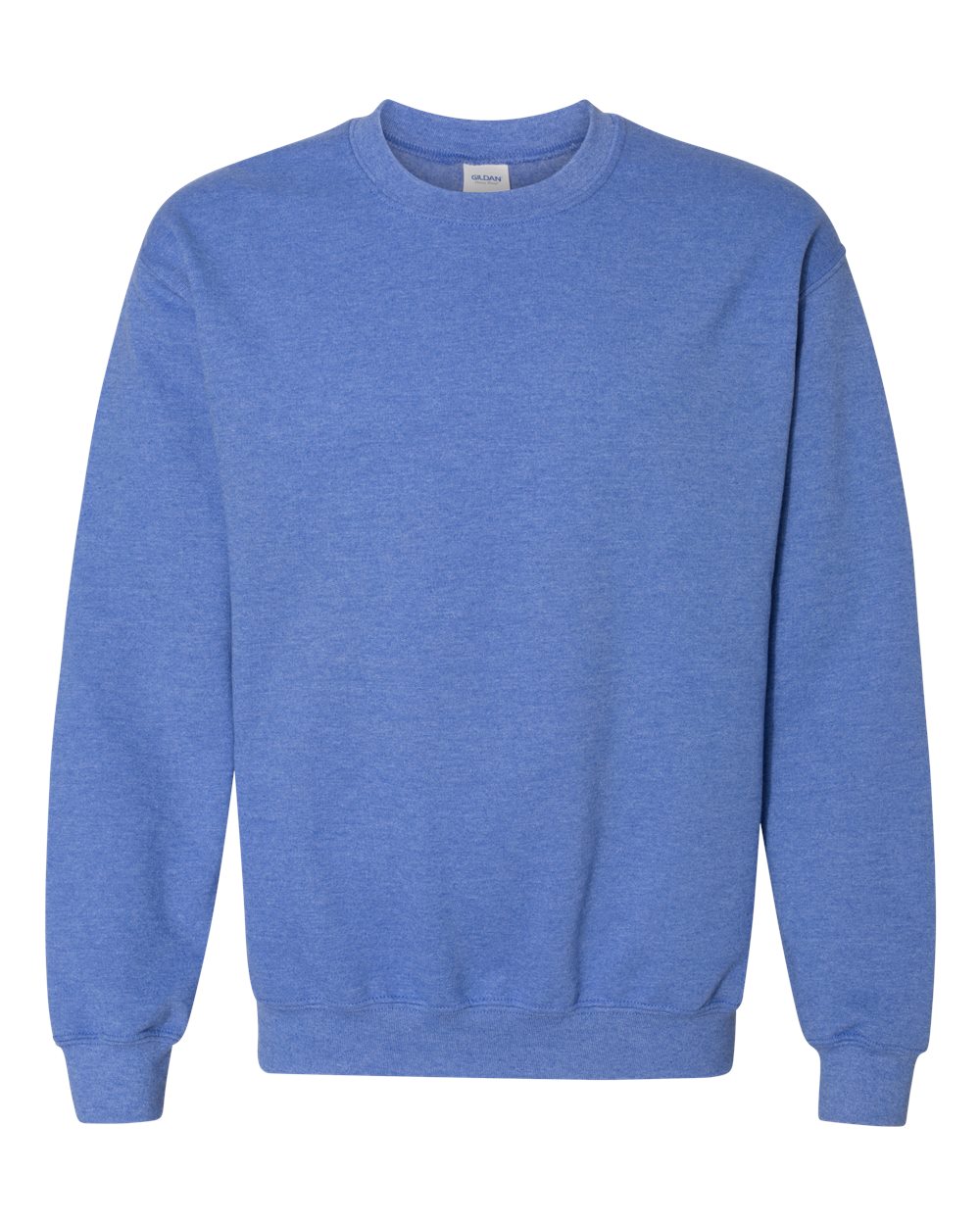 Unisex Heavy Blend™ Crewneck Sweatshirt in Heather Deep Royal - flat front